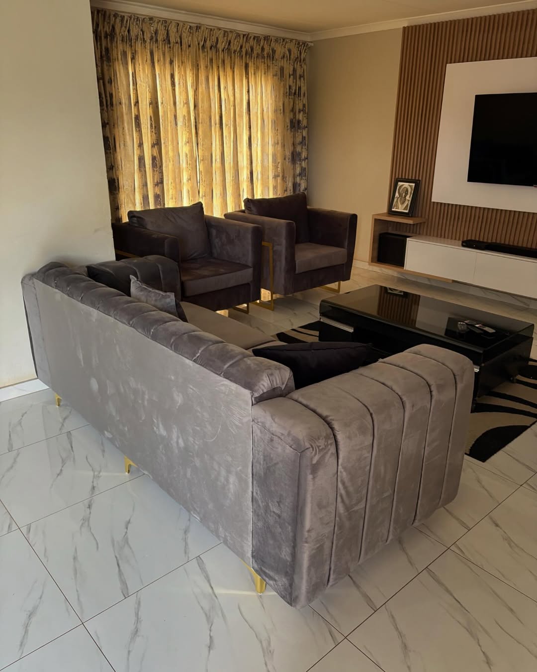 Luxury living room setup